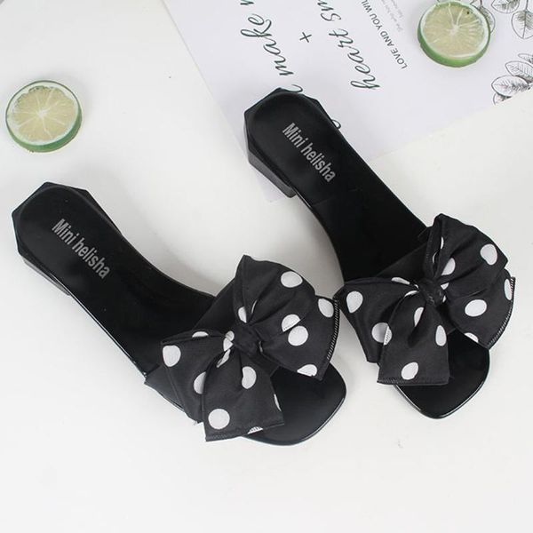 slippers women's summer beach casual shoes bow knot dot with buty damskie letnie szpilki #3, Black
slippers women's summer beach casual shoes bow knot dot with buty damskie letnie szpilki #3, Black