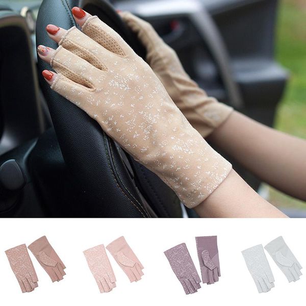 five fingers gloves women summer sun protection half finger ladies short anti-uv driving bike riding cotton, Blue;gray
five fingers gloves women summer sun protection half finger ladies short anti-uv driving bike riding cotton, Blue;gray