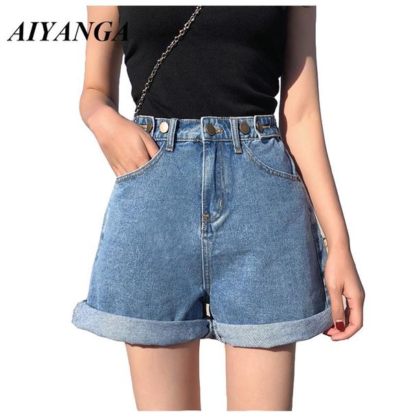vintage 2021 women's denim shorts summer casual high waist button wide leg ladies loose jeans for women, White;black
vintage 2021 women's denim shorts summer casual high waist button wide leg ladies loose jeans for women, White;black