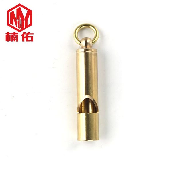 portable keychain survival whistle high decibel brass tool outdoor gadgets