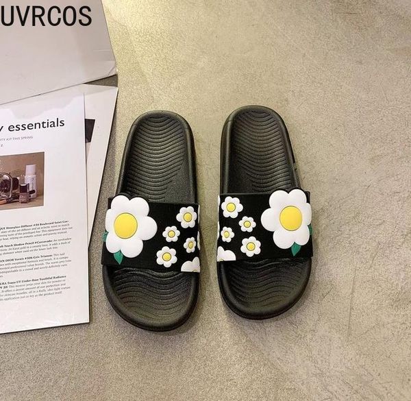 women's slippers vamp flower applique fashion wild sweet home outdoor trend casual, Black
women's slippers vamp flower applique fashion wild sweet home outdoor trend casual, Black