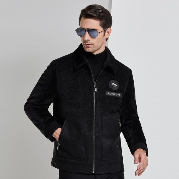 men's leather & faux autumn and winter fashion jacket casual short fur warm jackets men veste homme, sizes m-3xl, Black
men's leather & faux autumn and winter fashion jacket casual short fur warm jackets men veste homme, sizes m-3xl, Black