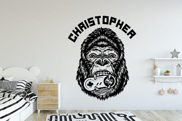 wall stickers game gorilla face can be customized name decals home children's room teenager bedroom decoration sticker yx28
wall stickers game gorilla face can be customized name decals home children's room teenager bedroom decoration sticker yx28