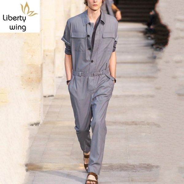 men's pants korean fashion men jumpsuits cargo casual streetwear overalls pencil slim fit long sleeve one piece jumpsuit, Black
men's pants korean fashion men jumpsuits cargo casual streetwear overalls pencil slim fit long sleeve one piece jumpsuit, Black