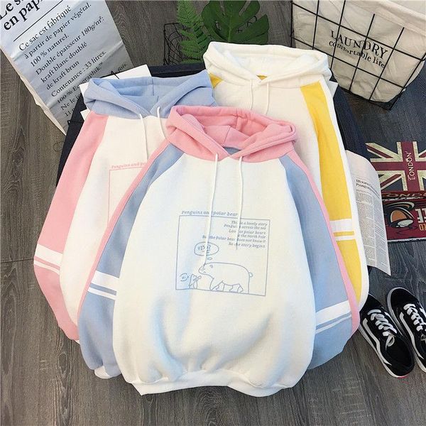 women's hoodies & sweatshirts zogaa women autumn 2021 fashion long sleeve hooded warm pullover korean loose streetwear patchwork sweat, Black
women's hoodies & sweatshirts zogaa women autumn 2021 fashion long sleeve hooded warm pullover korean loose streetwear patchwork sweat, Black