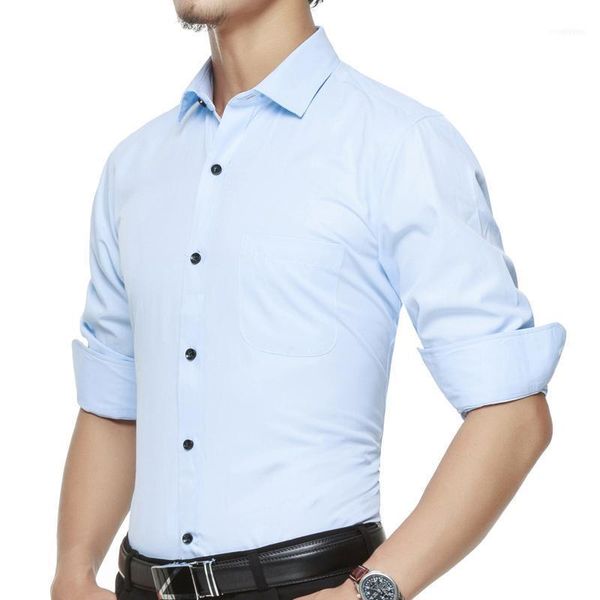 fashion brand men clothes solid color slim fit long sleeve shirt business affair casual social 5xl1, White;black
fashion brand men clothes solid color slim fit long sleeve shirt business affair casual social 5xl1, White;black