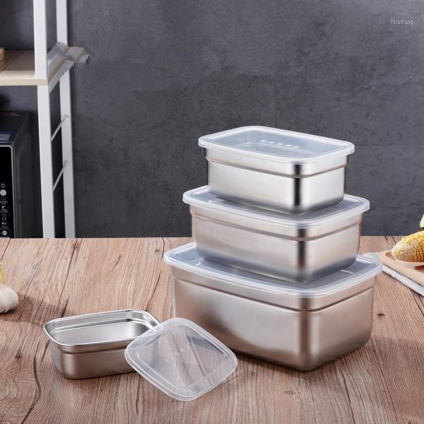 storage bottles & jars 4pcs/set 201/304 stainless rectangle crisper food box preservation
storage bottles & jars 4pcs/set 201/304 stainless rectangle crisper food box preservation
