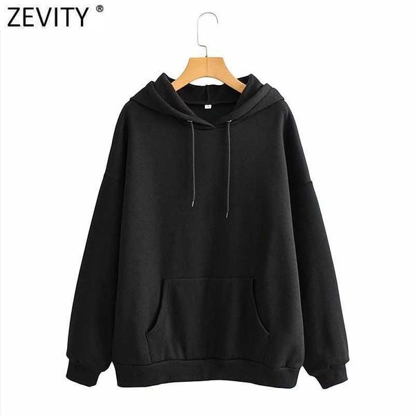 zevity women fashion solid colors casual fleece sweatshirts female basic fall knitted hooded hoodies chic pullover h511 210603, Black
zevity women fashion solid colors casual fleece sweatshirts female basic fall knitted hooded hoodies chic pullover h511 210603, Black