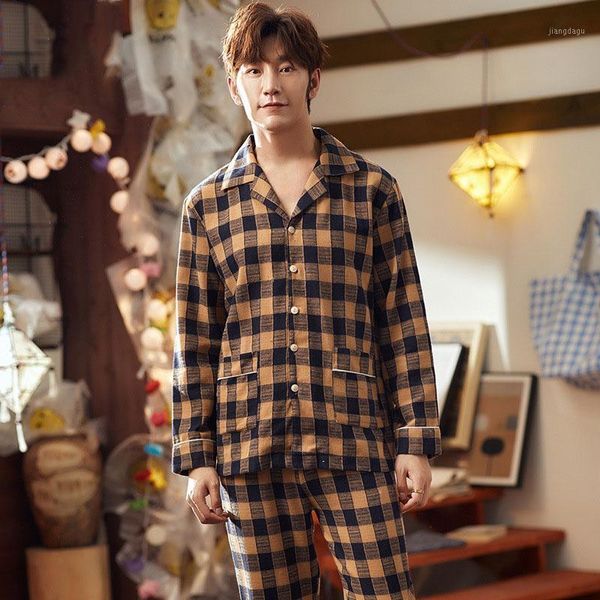 pajamas for teenagers men's thin summer long-sleeved pure cotton spring youth casual home service pantalon pijama hombre sleepwear, Black;brown
pajamas for teenagers men's thin summer long-sleeved pure cotton spring youth casual home service pantalon pijama hombre sleepwear, Black;brown
