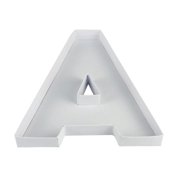 gift wrap decorative candy cherry nut packaging chololate covered strawberry box parche alphabet shaped cardboard letter
