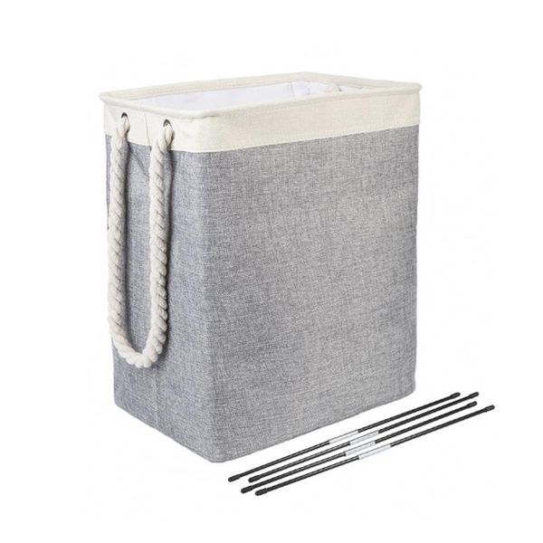 cotton linen dirty clothes basket square laundry foldable fabric storage bucket & organization
cotton linen dirty clothes basket square laundry foldable fabric storage bucket & organization