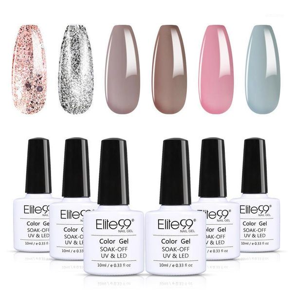 elite99 6pcs/lot 10ml pure series gel nail polish set vernis semi permanent rose gold glitter art manicure set1
elite99 6pcs/lot 10ml pure series gel nail polish set vernis semi permanent rose gold glitter art manicure set1