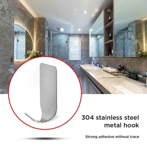 hooks & rails self adhesive stainless steel wall metal utility hanging for robe coat towel home kitchen bathroom
hooks & rails self adhesive stainless steel wall metal utility hanging for robe coat towel home kitchen bathroom