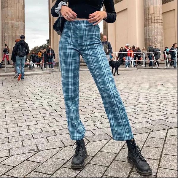 women womens pant 90s vintage retro plaid tilden pants harajuku fashion straight trousers streetwear bm girls checkered sweatpant, Black;white
women womens pant 90s vintage retro plaid tilden pants harajuku fashion straight trousers streetwear bm girls checkered sweatpant, Black;white