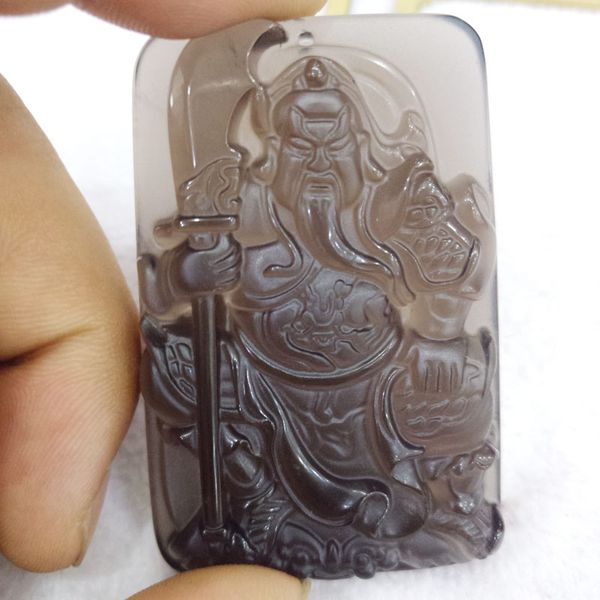 fine jewelry natural black obsidian carved guangong amulet pendant jade necklace for women men, Black;brown
fine jewelry natural black obsidian carved guangong amulet pendant jade necklace for women men, Black;brown