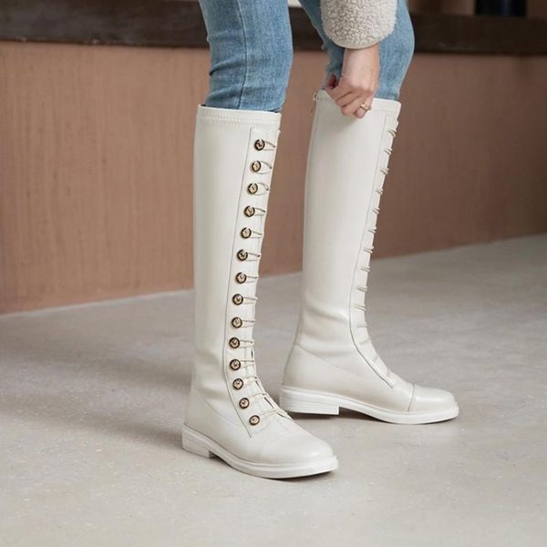 boots ochanmeb button natural genuine leather women knee-high low heels black brown beige tall long boot shoe 34-43
boots ochanmeb button natural genuine leather women knee-high low heels black brown beige tall long boot shoe 34-43