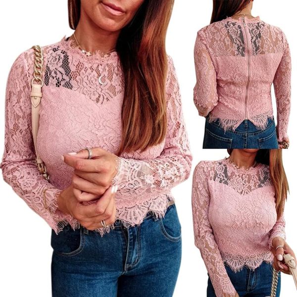 women slim fit hollow out shirt female autumn fashion o-neck soild color lace ladies daily casual skinny blouse q30 women's blouses, White
women slim fit hollow out shirt female autumn fashion o-neck soild color lace ladies daily casual skinny blouse q30 women's blouses, White