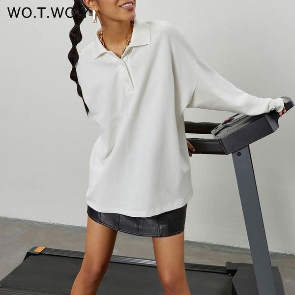 wotwoy autumn casual white polo shirts women cotton loose solid pullovers female long sleeve tee shirts femme polos 220224
wotwoy autumn casual white polo shirts women cotton loose solid pullovers female long sleeve tee shirts femme polos 220224