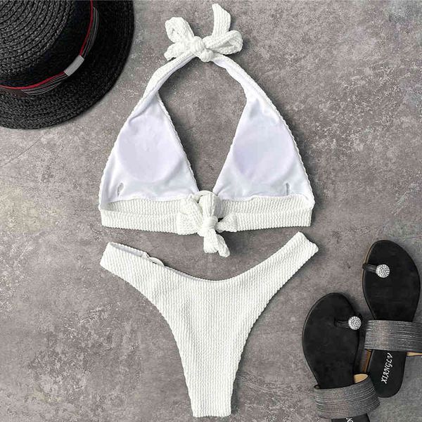 2021 halter ribbed women swimsuit female thong swimwear two-pieces bikini set rings bather bathing suit swim ladyb
2021 halter ribbed women swimsuit female thong swimwear two-pieces bikini set rings bather bathing suit swim ladyb