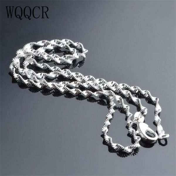 2.2mm water wave singapore necklace chains with lobster clasps 16"-30" women silver plated chain jewelry
2.2mm water wave singapore necklace chains with lobster clasps 16"-30" women silver plated chain jewelry