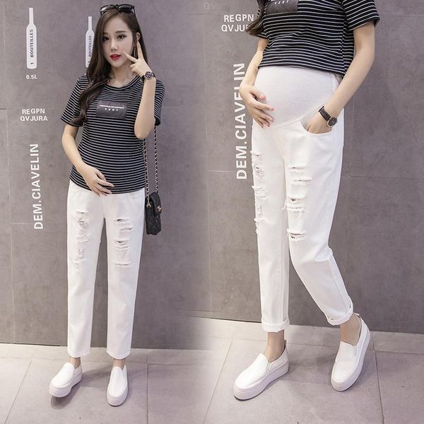 maternity bottoms hole cotton pants clothes causal trousers for pregnant women long pregnancy wearclothing spring summer, White
maternity bottoms hole cotton pants clothes causal trousers for pregnant women long pregnancy wearclothing spring summer, White