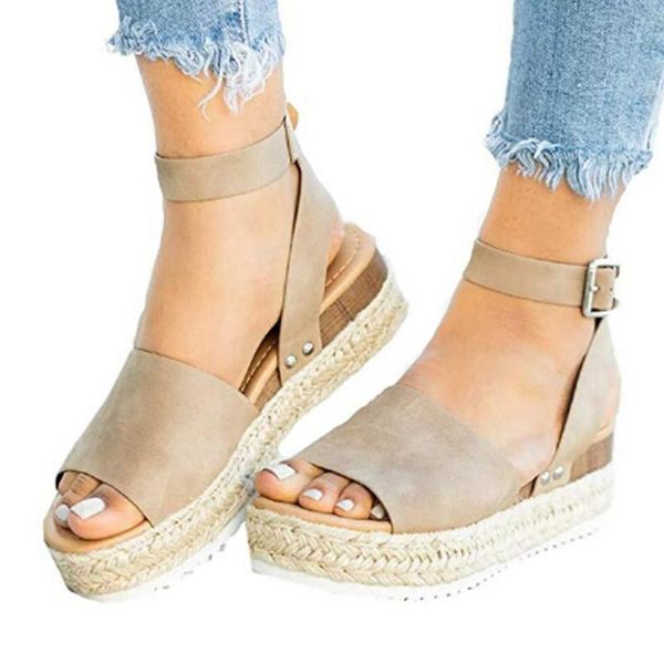 dress shoes sandales femmes 2021 summer fashion casual women's rubber sole wedge buckle ankle strap open toe sandals basic solid #6, Black
dress shoes sandales femmes 2021 summer fashion casual women's rubber sole wedge buckle ankle strap open toe sandals basic solid #6, Black