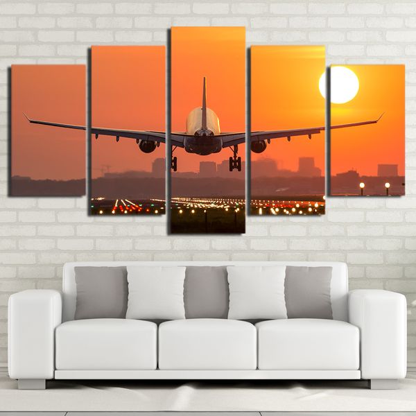 canvas printing 5 pieces abstract airplane sunset painting kitchen decor restaurant wall art(no frame)
canvas printing 5 pieces abstract airplane sunset painting kitchen decor restaurant wall art(no frame)