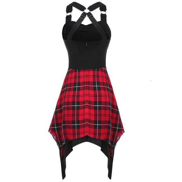party dresses cosmera sweetheart neck tartan print insert asymmetrical women casual sleeveless summer beach club awy4, White;black
party dresses cosmera sweetheart neck tartan print insert asymmetrical women casual sleeveless summer beach club awy4, White;black