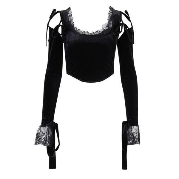 insgoth mall goth lace black crop y2k gothic lace patchwork long sleeve t shirt women chic aesthetic bandage hollow out, White
insgoth mall goth lace black crop y2k gothic lace patchwork long sleeve t shirt women chic aesthetic bandage hollow out, White