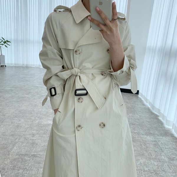 women's trench coats zcsmll korean autumn temperament elegant lapel double-breasted lace-up waist slit over the knee long windbreaker j, Tan;black
women's trench coats zcsmll korean autumn temperament elegant lapel double-breasted lace-up waist slit over the knee long windbreaker j, Tan;black