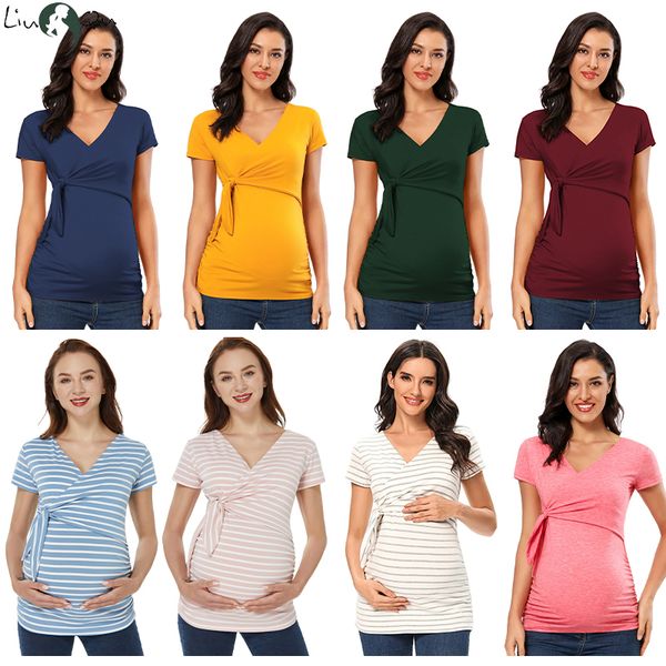 maternity & tees short sleeve shirts maternitys clothes pregnant summer blouse breastfeeding v-neck for pregnancy breastfeed, White
maternity & tees short sleeve shirts maternitys clothes pregnant summer blouse breastfeeding v-neck for pregnancy breastfeed, White