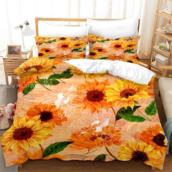 bedding sets 3d flowers quilt cover sunflower pattern set duvet with pillowcase 2/3pcs home textile
bedding sets 3d flowers quilt cover sunflower pattern set duvet with pillowcase 2/3pcs home textile
