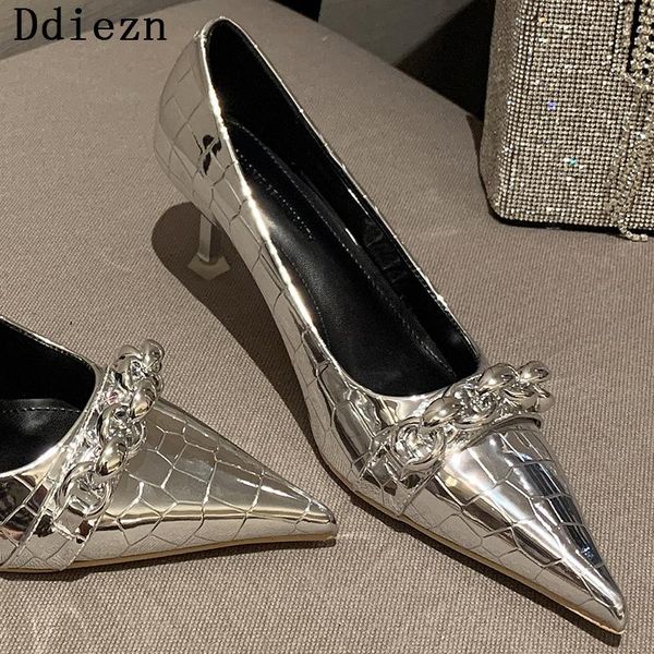 dress shoes women sandals 2021 fashion chain high heels pumps shoe pointed toe high-heeled summer party heel, Black
dress shoes women sandals 2021 fashion chain high heels pumps shoe pointed toe high-heeled summer party heel, Black