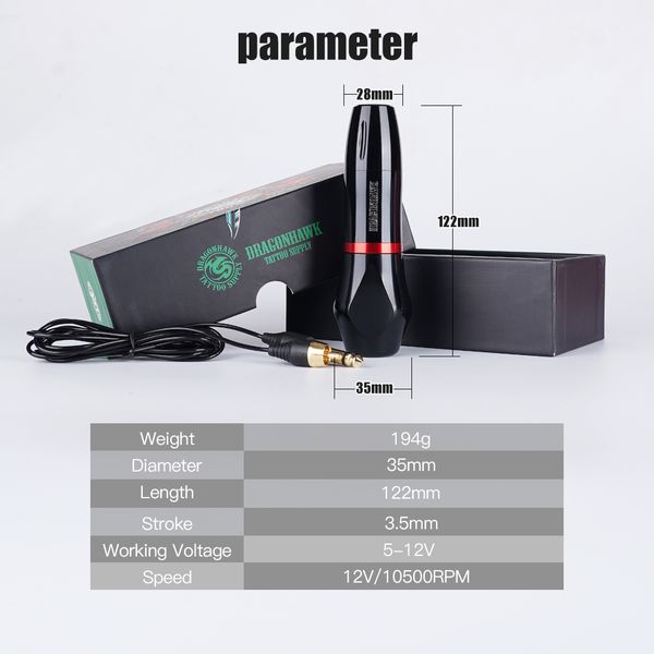 dragonhawk flexible pmu motor rotary tattoo machine makeup kit with lcd power supply silicone case cartridge needles supply setscouts
dragonhawk flexible pmu motor rotary tattoo machine makeup kit with lcd power supply silicone case cartridge needles supply setscouts