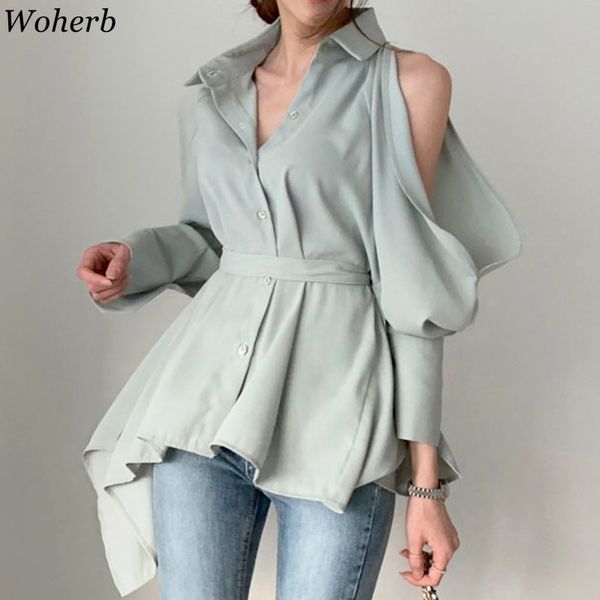 women blouse new lady hollow out turn down collar fashion shirts blusa off shoulder spring summer solid 210417, White
women blouse new lady hollow out turn down collar fashion shirts blusa off shoulder spring summer solid 210417, White