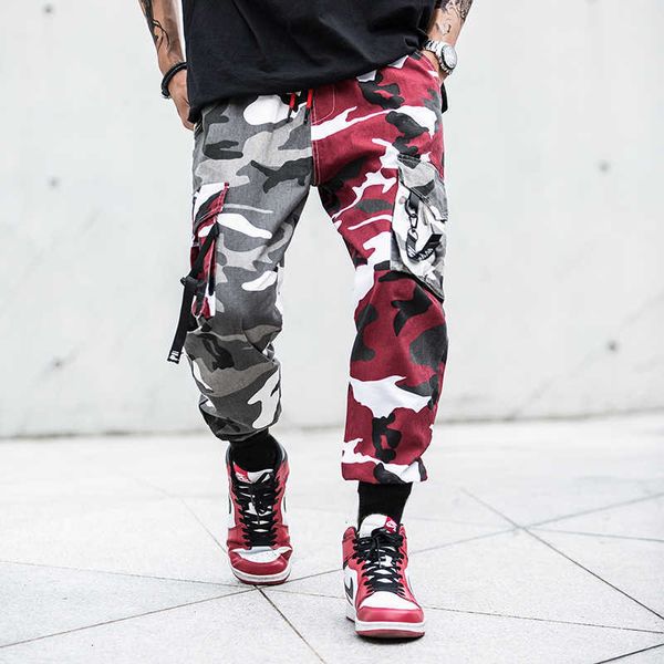 men's pants camouflage splice joggers men camo streetwear mens cargo hip hop trousers multi-pocket cotton military overalls male n3j sf, Black
men's pants camouflage splice joggers men camo streetwear mens cargo hip hop trousers multi-pocket cotton military overalls male n3j sf, Black