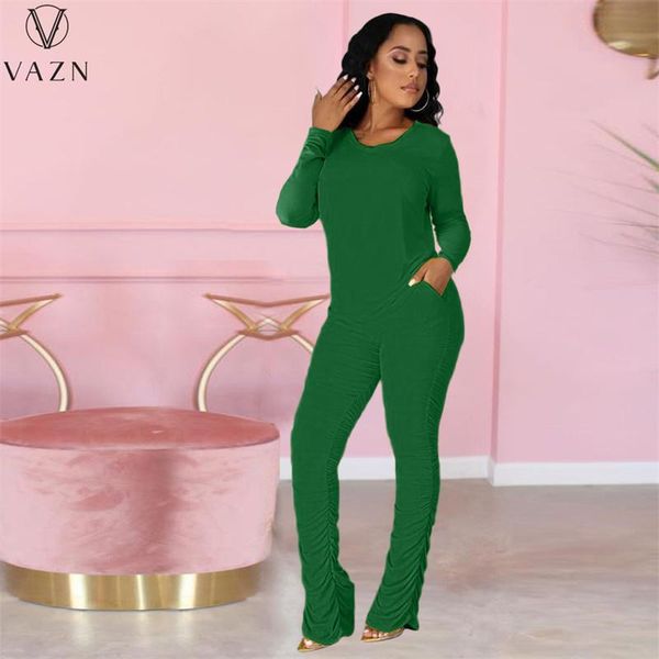 women's two piece pants vazn 2021 women casual street style long sleeve round neck elastic pure color sets, White
women's two piece pants vazn 2021 women casual street style long sleeve round neck elastic pure color sets, White