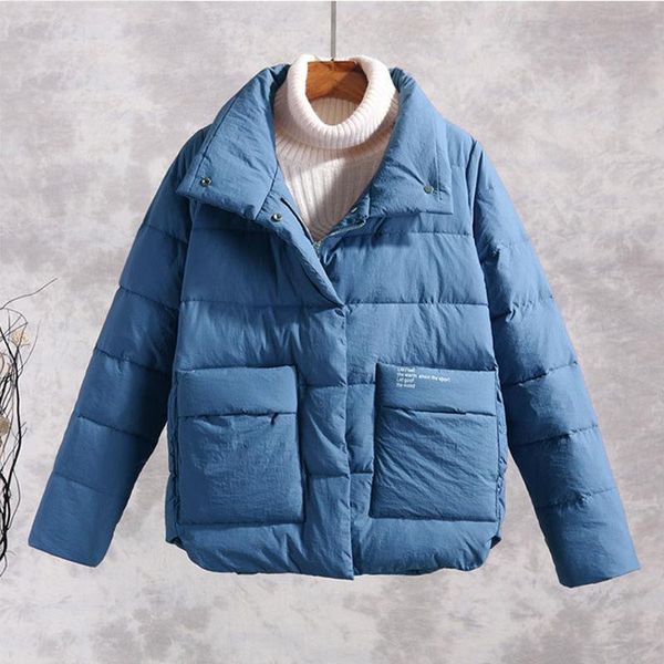 women's down & parkas frosted large size short bread parka womens winter jacket solid color stand-up collar pocket padded coat korean l, Black
women's down & parkas frosted large size short bread parka womens winter jacket solid color stand-up collar pocket padded coat korean l, Black