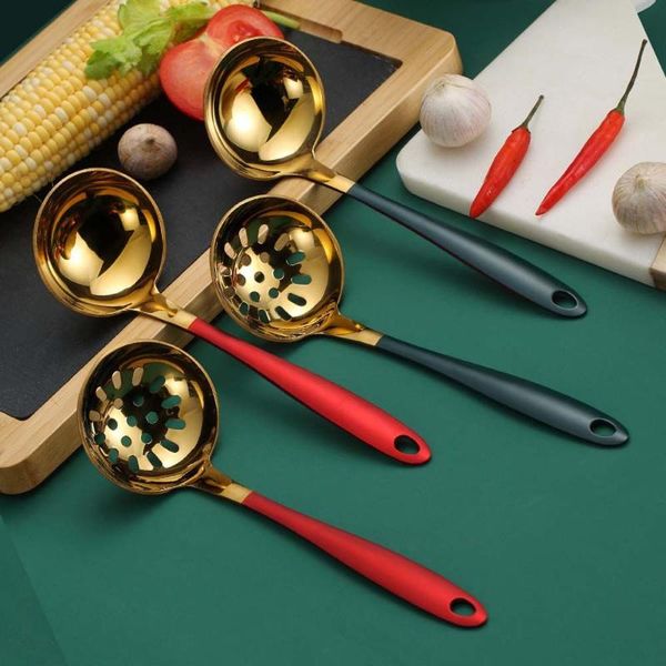 spoons color stainless steel soup spoon colander korean style long handle filter sub-table kitchen cooking accessories
spoons color stainless steel soup spoon colander korean style long handle filter sub-table kitchen cooking accessories