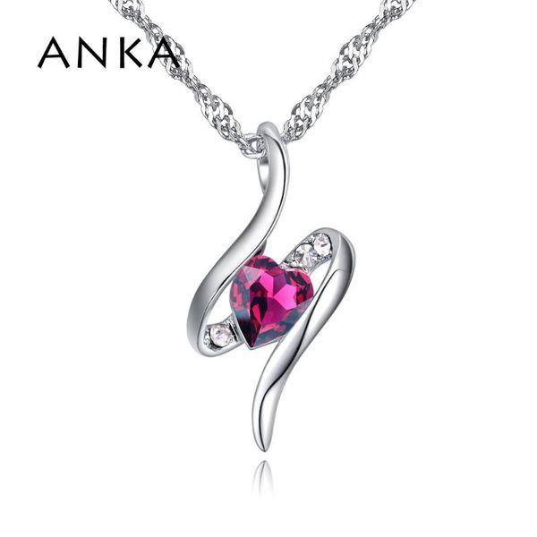 pendant necklaces anka drop with heart crystal necklace valentine's day gift main stone crystals from austria #129523, Silver
pendant necklaces anka drop with heart crystal necklace valentine's day gift main stone crystals from austria #129523, Silver