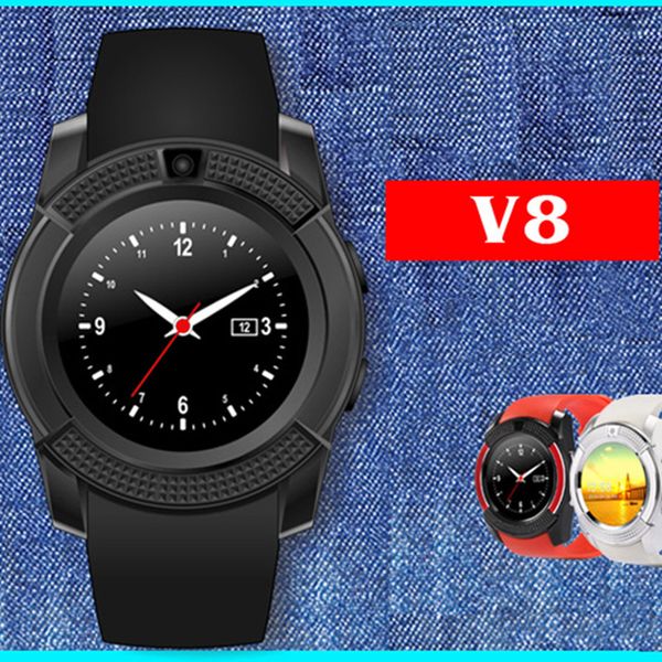 authentic v8 smart watches band with 0.3m camera sim ips hd full circle display smartwatch for android system with retail box
authentic v8 smart watches band with 0.3m camera sim ips hd full circle display smartwatch for android system with retail box