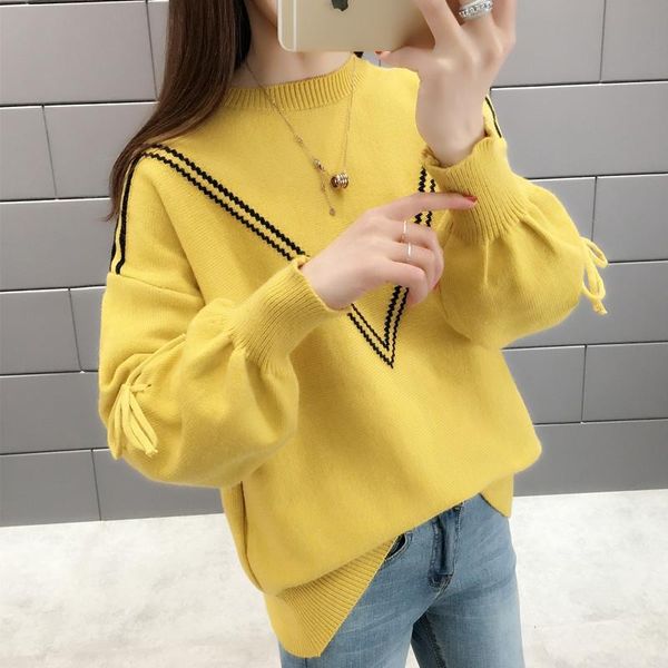 women's sweaters 2021 o-neck knitted sweater women pullover casual ladies pure cashmere short loose knit bottoming shirt, White;black
women's sweaters 2021 o-neck knitted sweater women pullover casual ladies pure cashmere short loose knit bottoming shirt, White;black