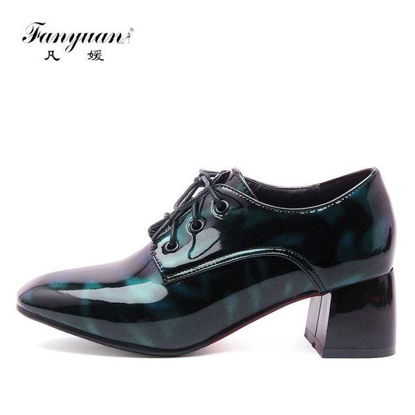 fanyuan women's autumn lace up high pumps patent leather party dance ladies boat shoes elegant pointed to dress, Black
fanyuan women's autumn lace up high pumps patent leather party dance ladies boat shoes elegant pointed to dress, Black