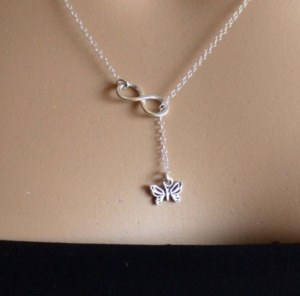 lucky number 8 necklace women's fashion butterfly clavicle chain pendant, Silver
lucky number 8 necklace women's fashion butterfly clavicle chain pendant, Silver