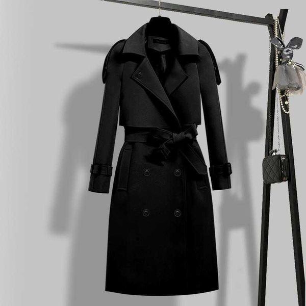 women's trench coats 2021 autumn long women double breasted lapel loose overcoat with belt slim female outerwear fashion windbreaker, Tan;black
women's trench coats 2021 autumn long women double breasted lapel loose overcoat with belt slim female outerwear fashion windbreaker, Tan;black