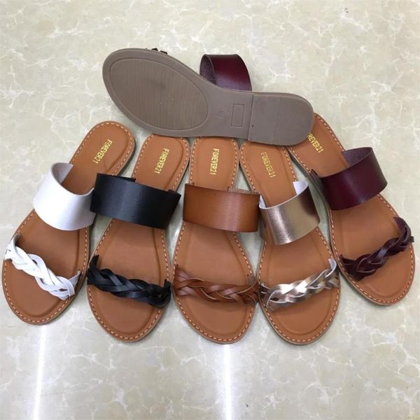 slippers factory direct 2021 women's leather solid color two-layer flat bottom beach seaside holiday fashion, Black
slippers factory direct 2021 women's leather solid color two-layer flat bottom beach seaside holiday fashion, Black