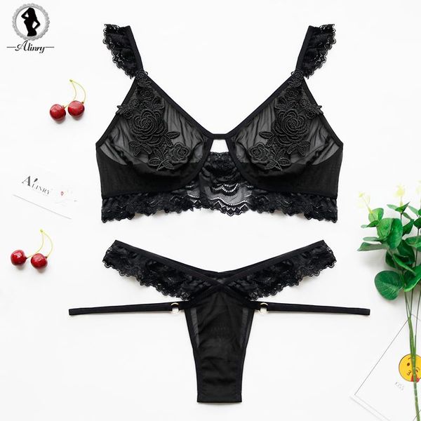 bras sets alinry bra set women push up brassiere lingerie floral embroidery lace mesh transparent thin underwear seamless bralette, Red;black
bras sets alinry bra set women push up brassiere lingerie floral embroidery lace mesh transparent thin underwear seamless bralette, Red;black