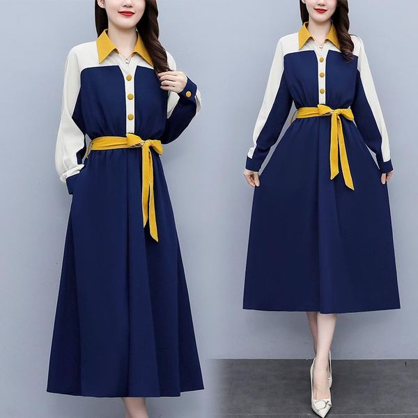 casual dresses coigarsam women dress autumn 2022 brief office lady long sleeve solid elastic single breasted high waist robe, Black;gray
casual dresses coigarsam women dress autumn 2022 brief office lady long sleeve solid elastic single breasted high waist robe, Black;gray