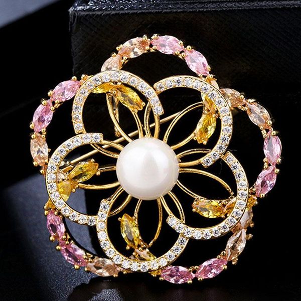pins, brooches zlxgirl pearl cubic zirconia flower brooch for women's year gifts wedding bridal hijab accessory, Gray
pins, brooches zlxgirl pearl cubic zirconia flower brooch for women's year gifts wedding bridal hijab accessory, Gray