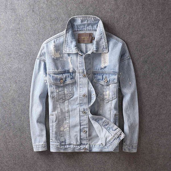 jackets korean style fashion streetwear jacket retro light blue ripped coats punk denim men destroyed hip hop jackets hombre, Black;brown
jackets korean style fashion streetwear jacket retro light blue ripped coats punk denim men destroyed hip hop jackets hombre, Black;brown